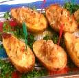 סירות תפוחי אדמה עם גבינות