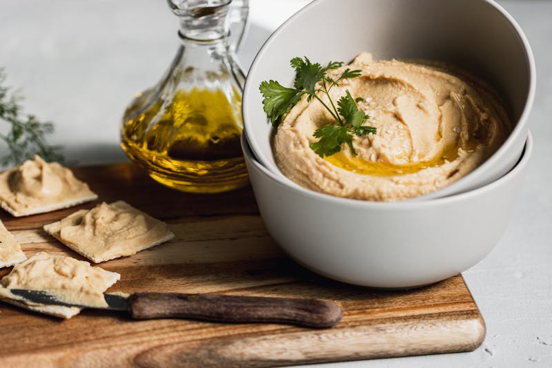 ממרח שעועית לבנה בשמן זית