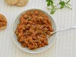 סלט חצילים ועגבניות