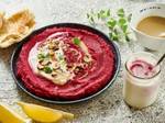 חומוס סלק ורוד עם צבע מהפנט בקלי קלות!