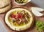 חומוס עם בשר של מסעדות