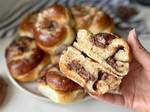 לחמניות שמרים רכות במילוי שוקולד